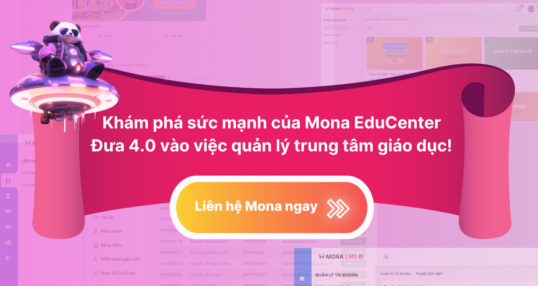 Giải pháp ứng dụng quản lý trung tâm ngoại ngữ chất lượng nhất - Mona EduCenter