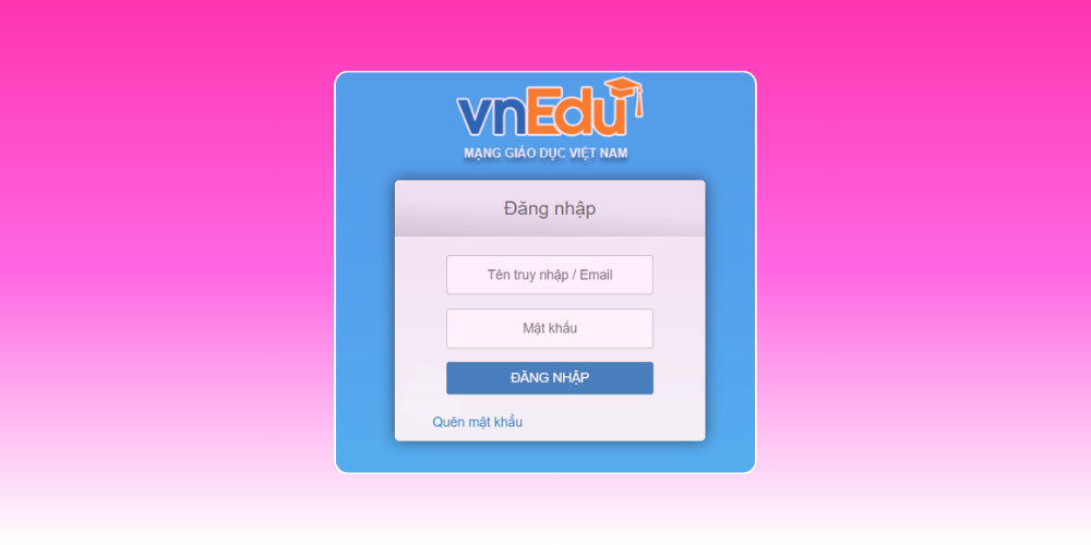 phần mềm quản lý nhà trường vnEdu