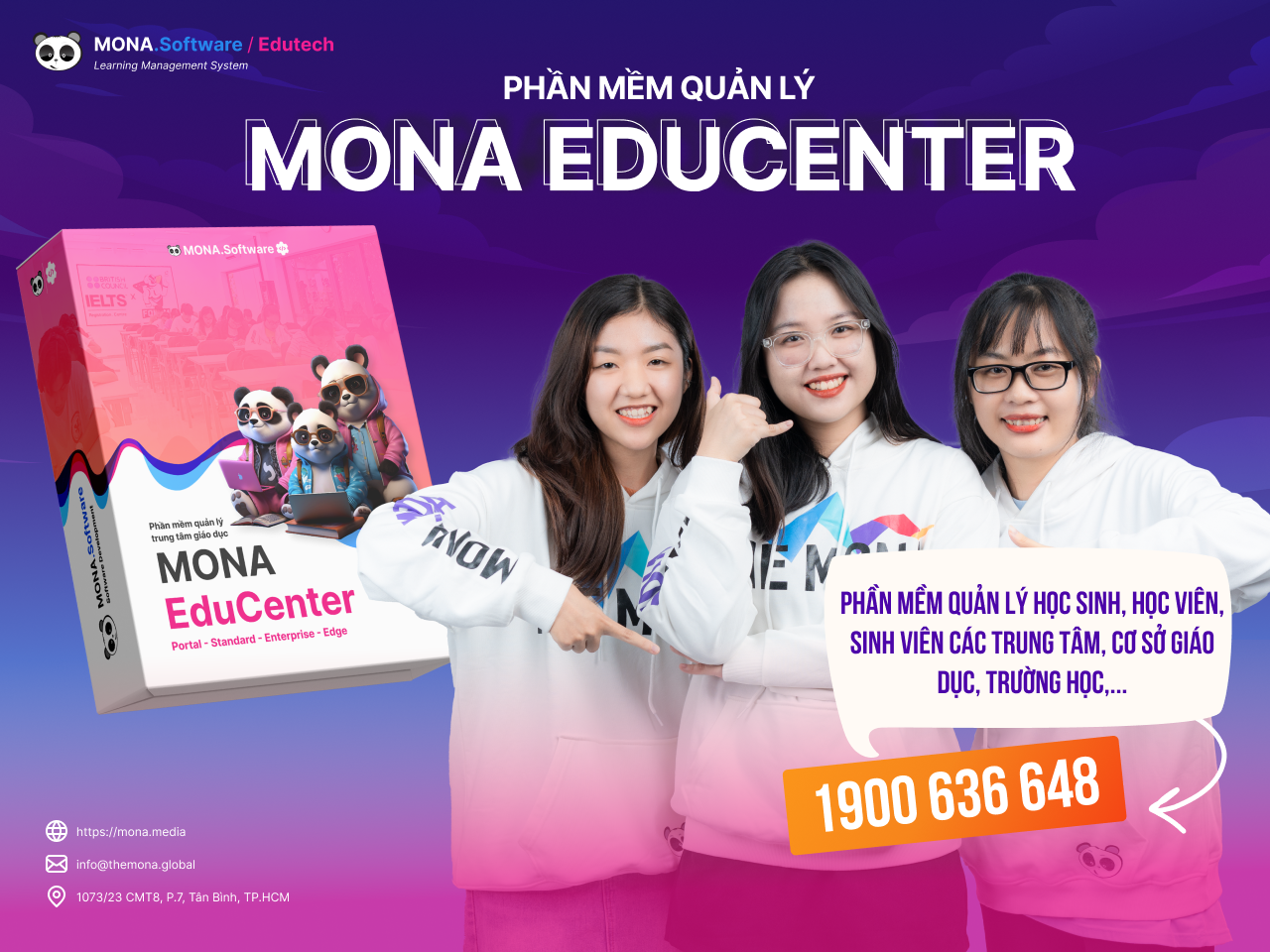 Phần mềm quản lý trung tâm ngoại ngữ MONA Educenter
