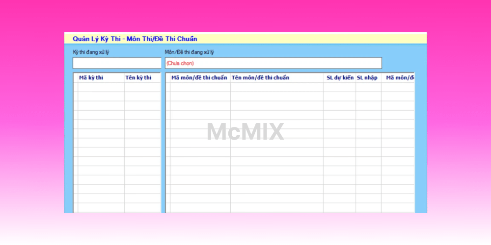 Phần mềm thi trắc nghiệm online Mcmix
