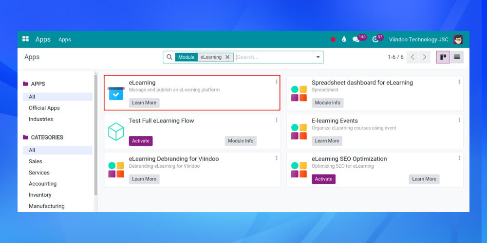 Phần mềm Viindoo ELearning