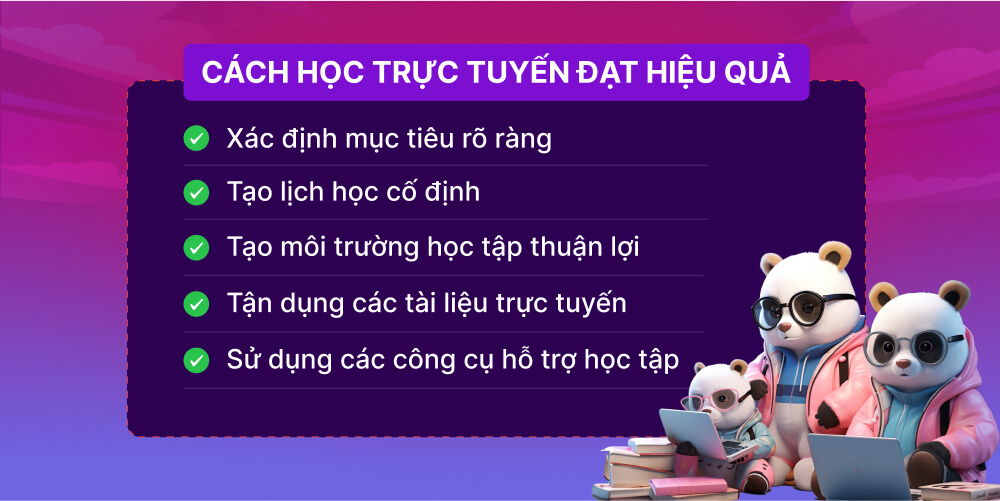 Những cách học trực tuyến đạt hiệu quả