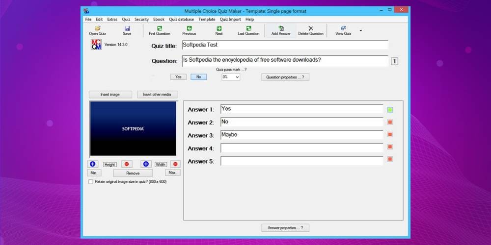 Quiz Maker: Phần mềm xào câu hỏi thi trắc nghiệm hiệu quả