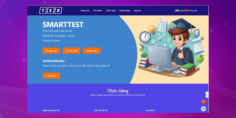 Download phần mềm trộn đề thi trắc nghiệm nhanh, dễ dùng Smart Test