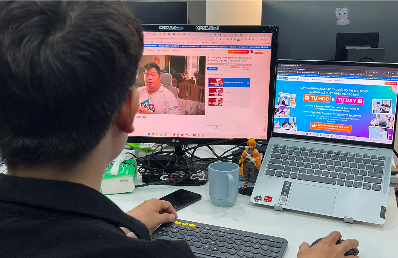 Phần mềm MONA SkillHub giúp nhân sự MONA học tập dễ dàng, tiện lợi