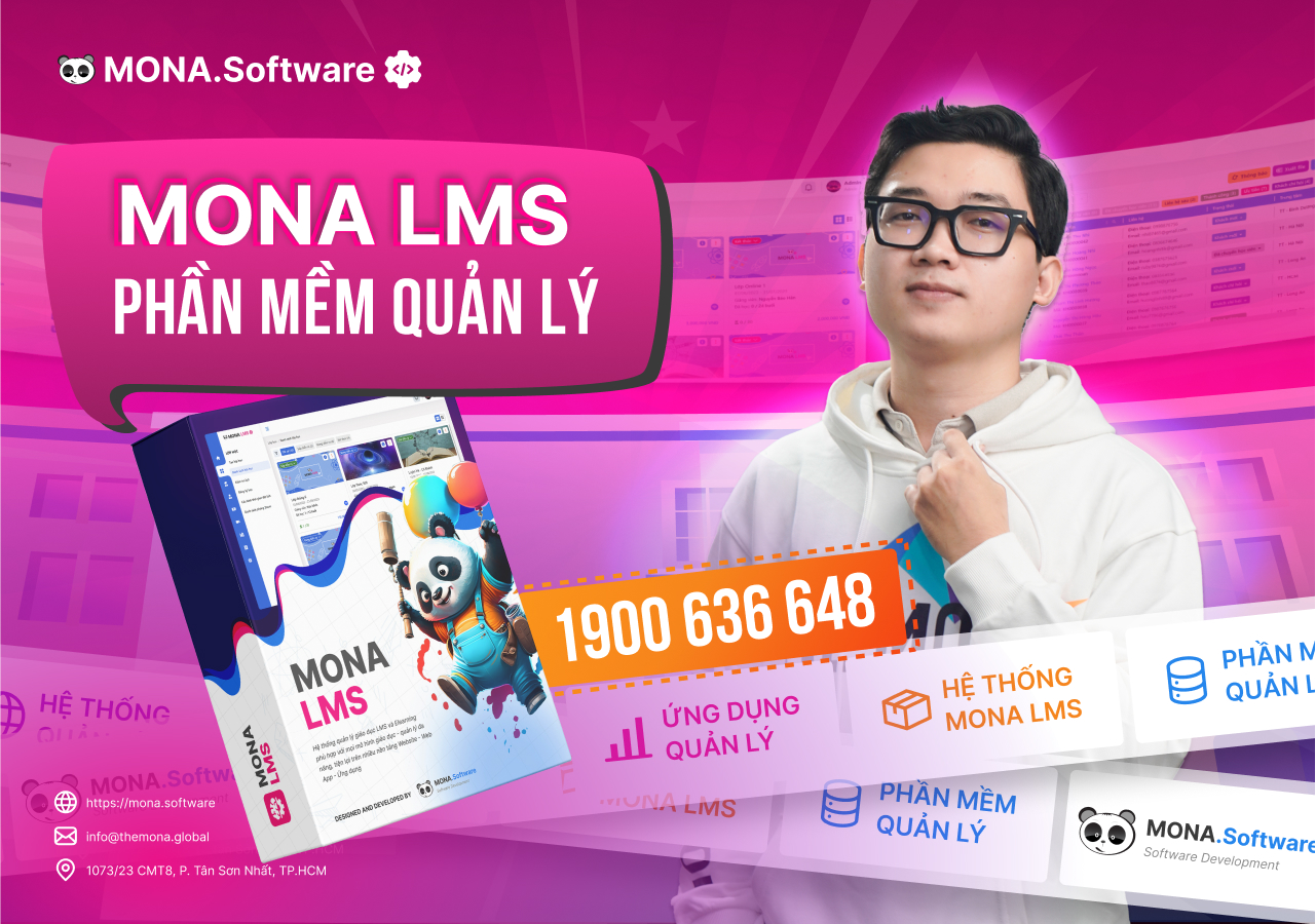Phần mềm quản lý trung tâm Ngoại ngữ MONA LMS