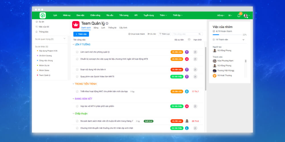 App quản lý đào tạo nội bộ Tanca