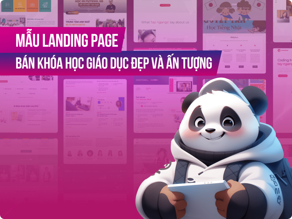 Tổng hợp mẫu landing page khóa học giáo dục đẹp