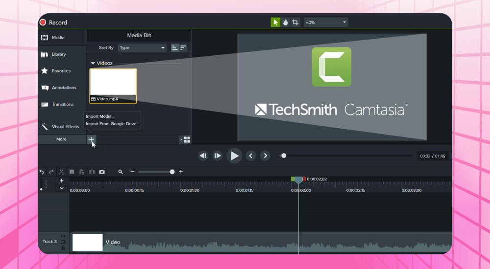 Camtasia Studio tool làm video bài giảng