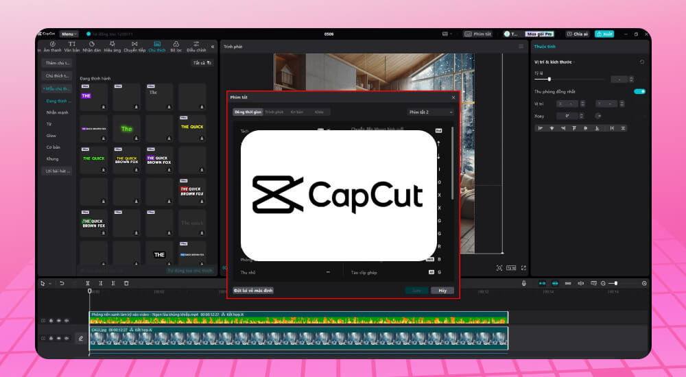 CapCut app chỉnh sửa cắt ghép video 
