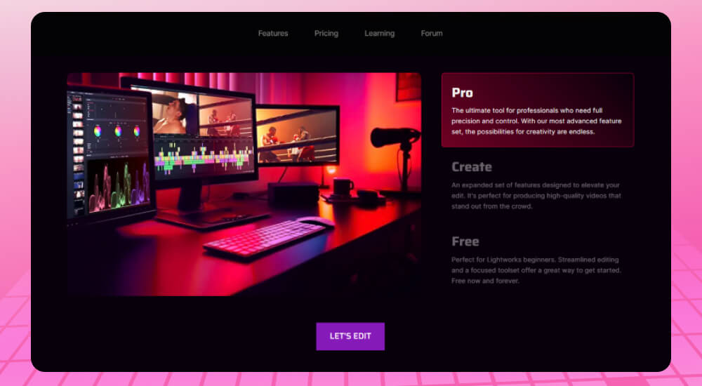 Phần mềm edit video Lightworks 