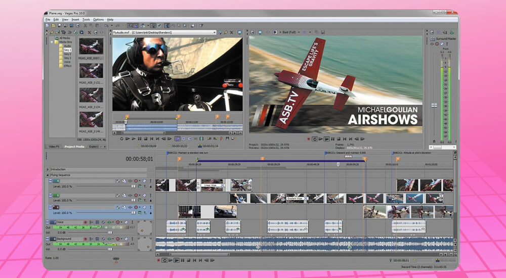 Sony Vegas Pro phần mềm edit video 